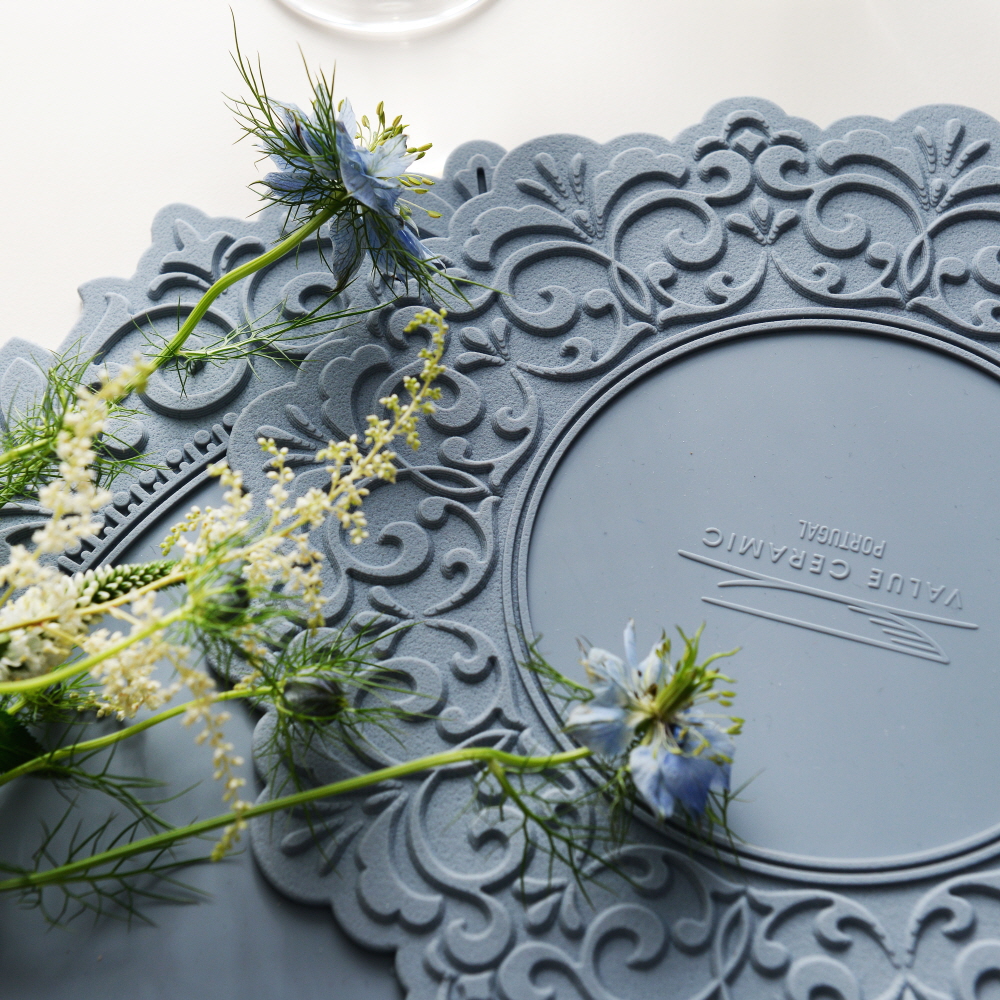 벨류세라믹 아멜리아 실리콘 식탁매트 테이블매트 플레이트 25cm