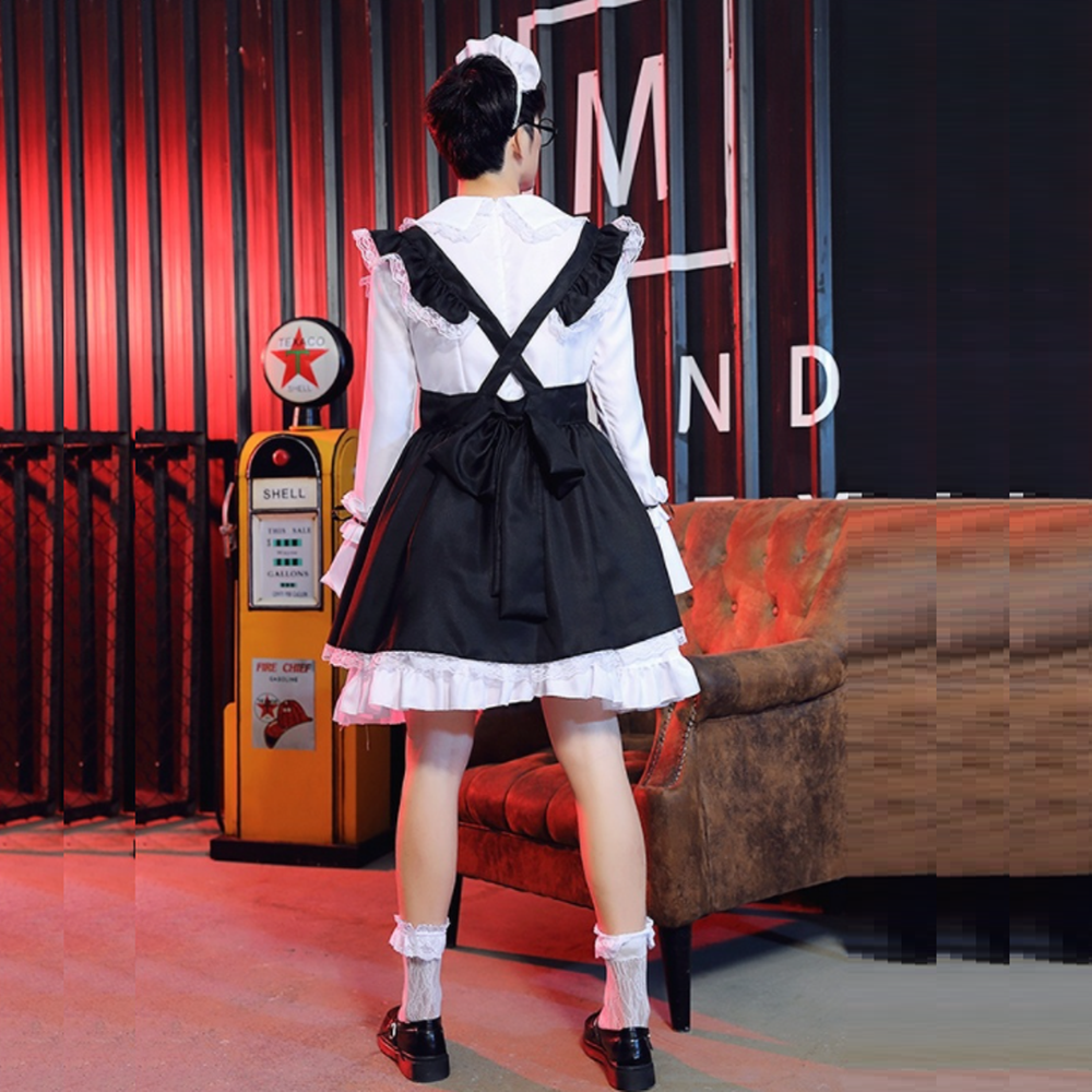 남자메이드복 남성메이드복 남자코스프레의상 빅사이즈 할로윈 졸업사진컨셉 기본형긴팔 상세 이미지 5