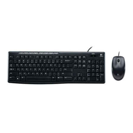 로지텍 로지텍코리아 MK200 New 유선 키보드 마우스 세트 (키스킨포함)