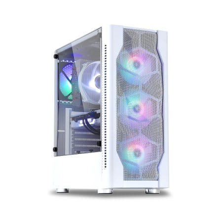 아이구주 HATCH 6 플렉스 메쉬 강화유리 화이트 (미들타워)