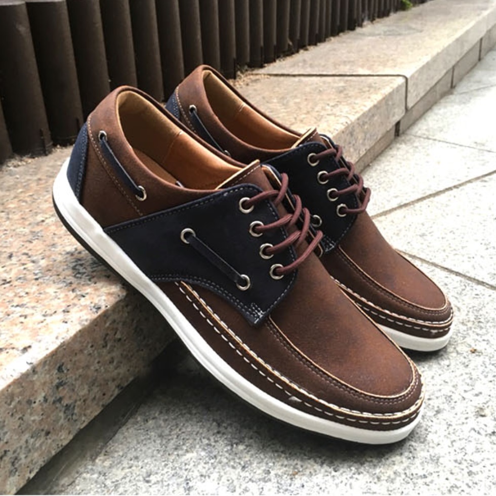 남성 가죽 캐주얼화 발볼넓은 구두 발편한 구두 같은 운동화 굽낮은 로퍼 단화 스니커즈