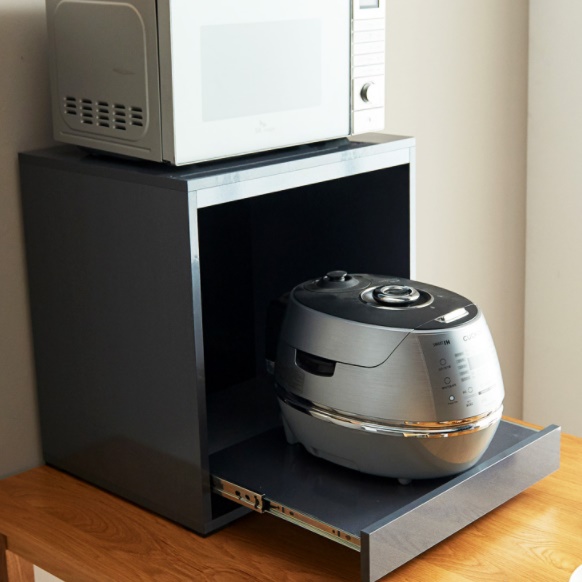 전기 밥솥 수납장 미니 냉장고 선반 렌즈 다이 밥솥대 에어프라이어 거치대 정리대 장 낮은