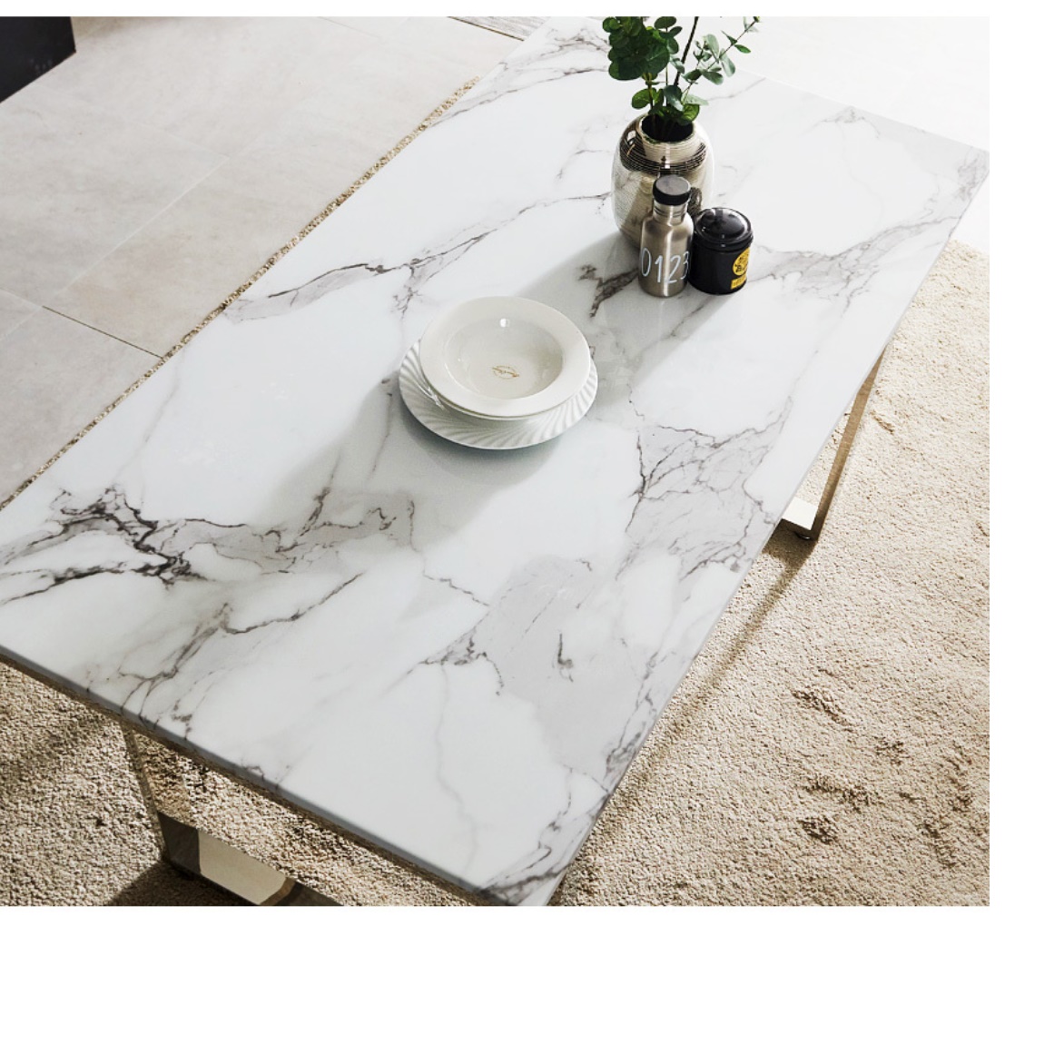 인조 대리석 테이블 식탁 상판 교체 빈티지 마블 대리석 상판