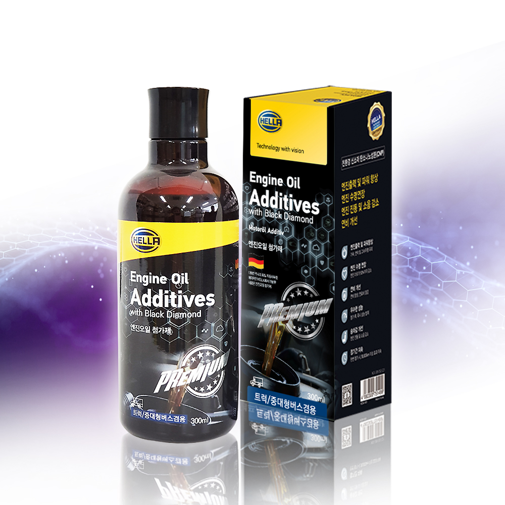 트럭 중대형버스전용 프리미엄 그래핀 + 블랙다이아몬드 엔진오일 첨가제_300ml 출력상승 소음감소 박막코팅 - 상품 이미지
