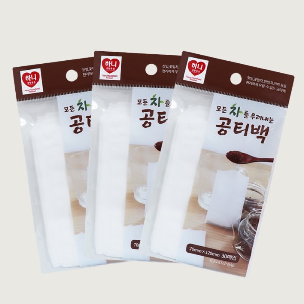 하니 차거름망 공티백 필터 티백주머니 30매입 7x12cm (0210) - 메인 이미지