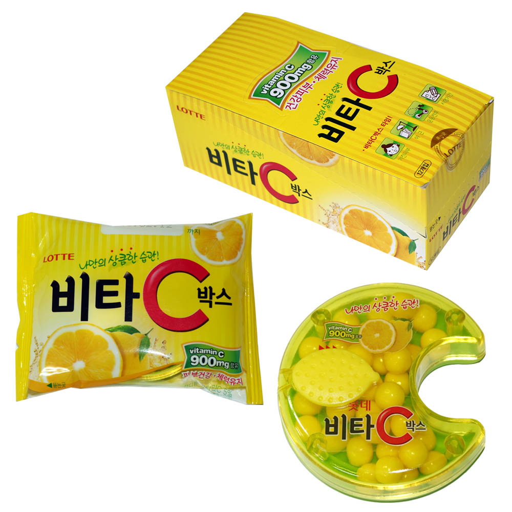 롯데 비타C박스 17.5g  12개입 : 주식회사 세븐스타몰