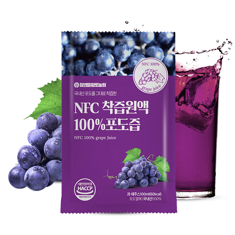 참앤들황토농원 착즙 100% 포도즙 50포, 1개 - 상세 이미지 3