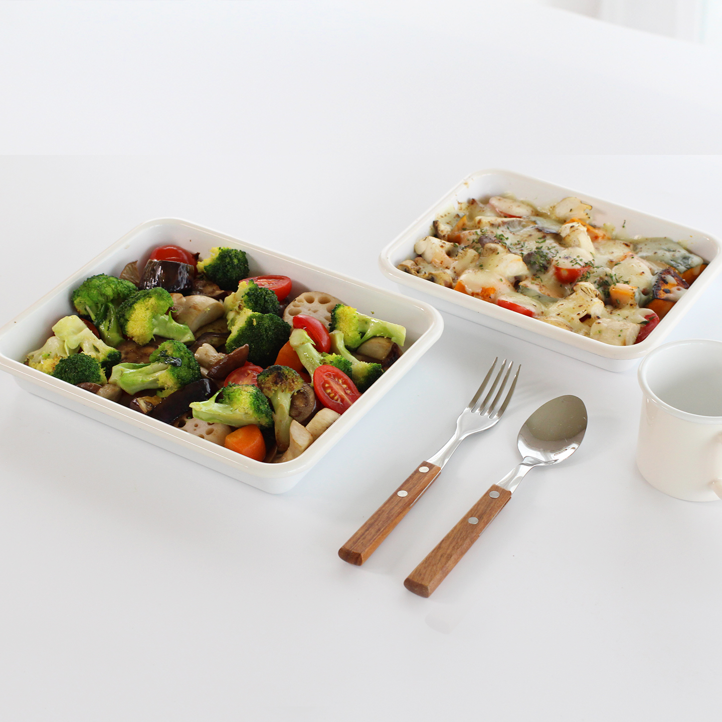 아카시아홈 법랑 오븐 트레이 발뮤다 토스터기 호환가능 M