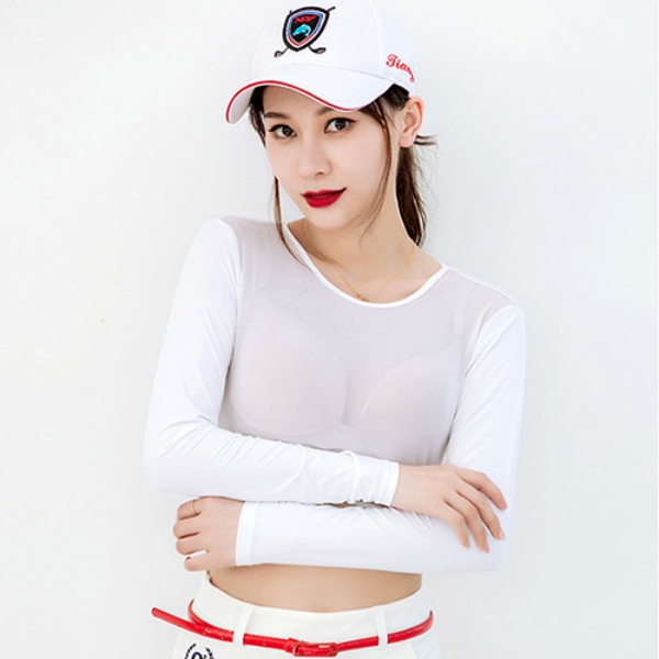 여성 여름 골프 쿨 이너 웨어 2size [냉감 골프웨어 티셔츠 긴팔 여자 메쉬 탱크탑] - 상품 이미지