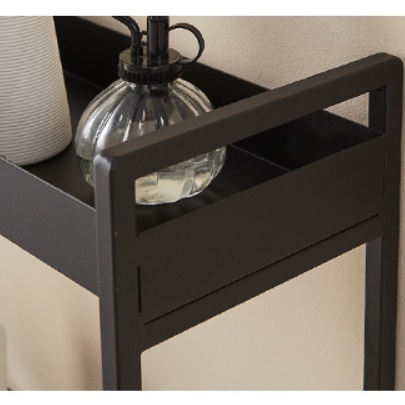 3단 철제 얇은 거실 선반 정리대 진열대 받침대 화병 보조 화분 테이블 스틸 벽 사이드