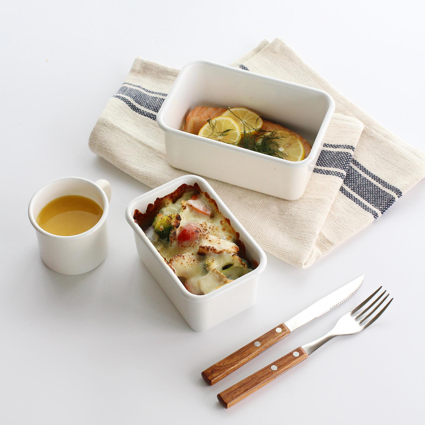 아카시아홈 법랑 오븐 트레이 발뮤다 토스터기 호환가능 M