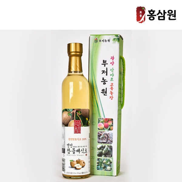 돌배식초 375ml 청정 산골 : 토종홍삼원스토어