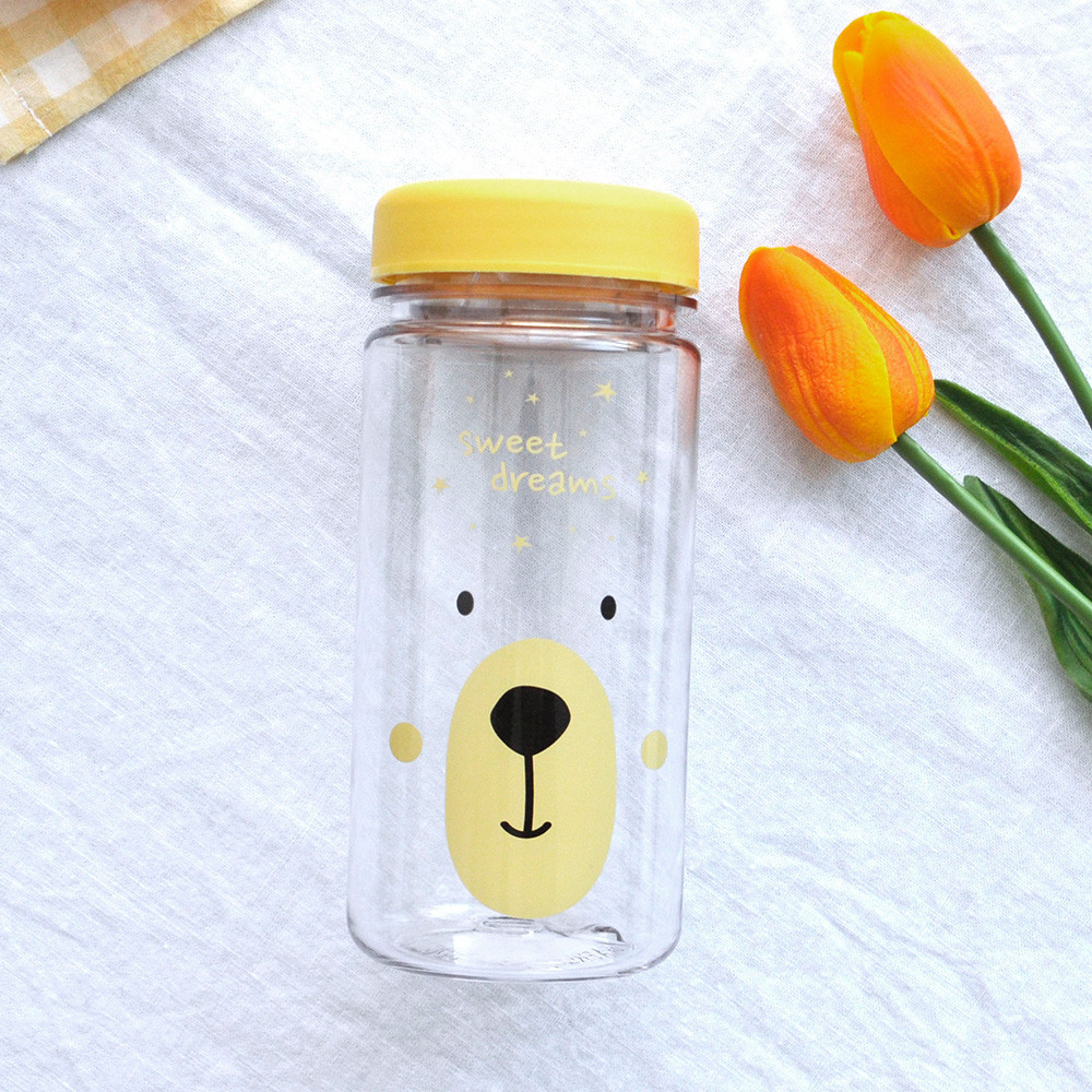 베어 물병 350ml 유아 아동 키즈 곰 캐릭터 나들이 소풍 트라이탄물통 어린이집 준비물 - 상세 이미지 2