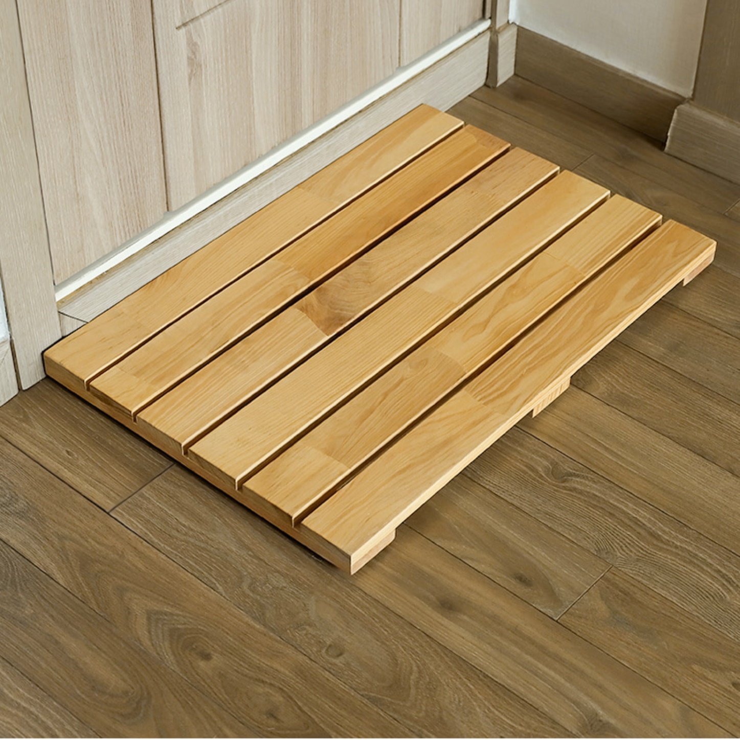 화장실 나무 발판 현관 원목 발판 욕실 바닥 미송 직사각