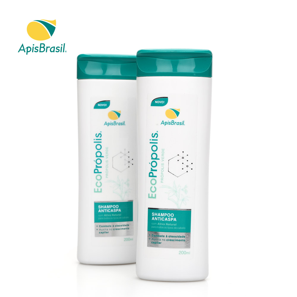 아피스브라질 그린 프로폴리스 샴푸, 두피케어 약산성 각질 비듬 200ml, 2개 - 상품 이미지