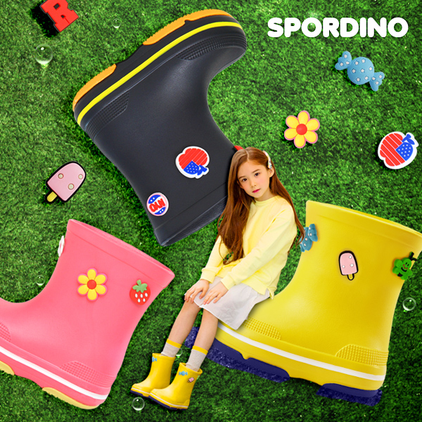 스포디노 레이나 톡톡튀는 컬러 가벼운 아동 레인부츠
