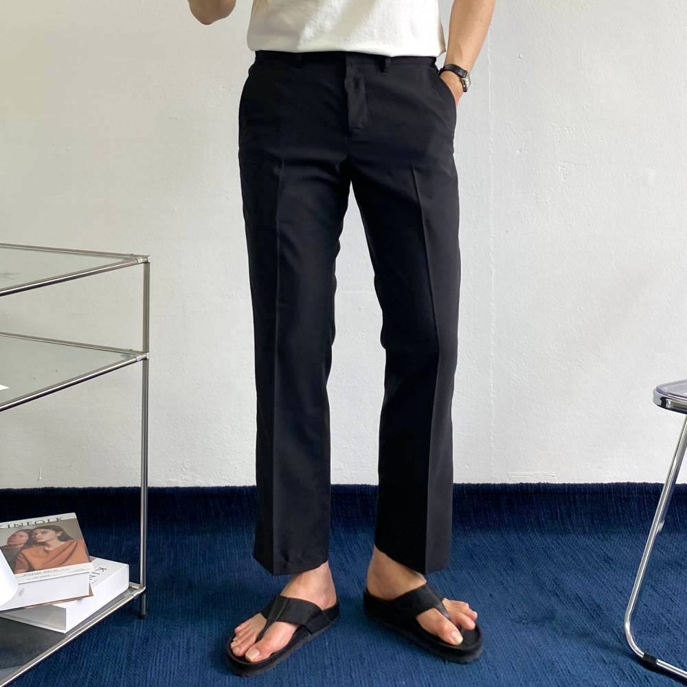 배가편한 남자 10부 슬랙스 링클프리 구김없는 기지바지 배바지 아이보리 - 상세 이미지 4