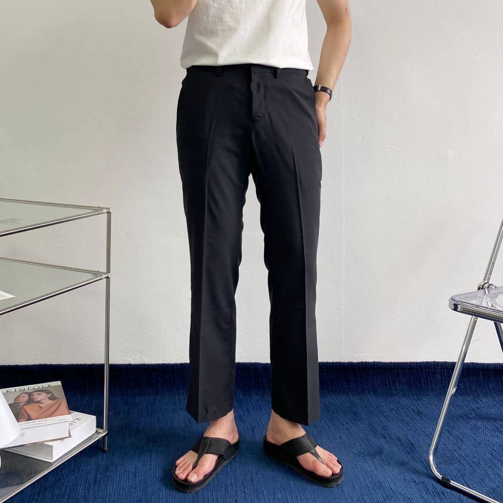 배가편한 남자 10부 슬랙스 링클프리 구김없는 기지바지 배바지 아이보리 - 상세 이미지 5