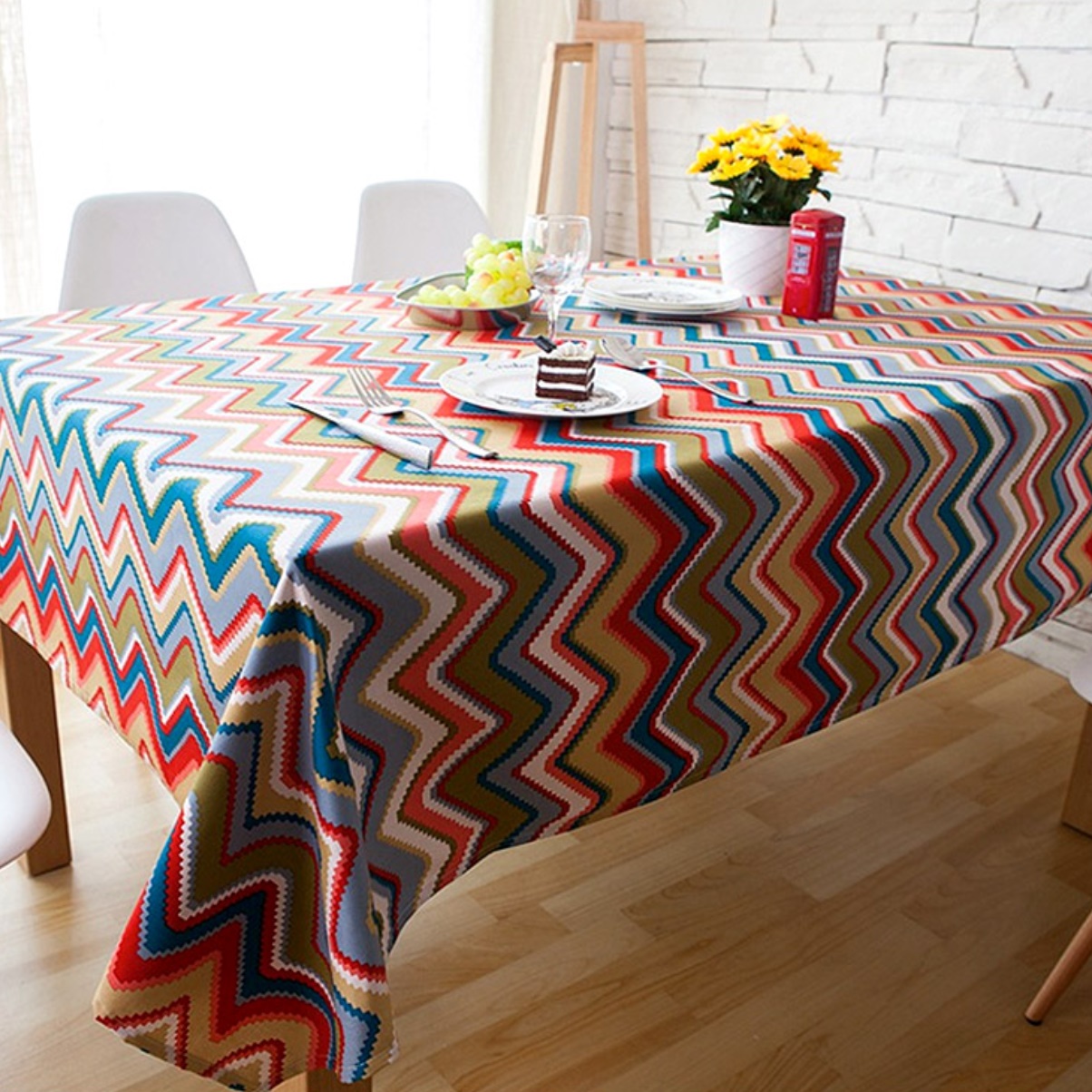 북유럽풍 캠핑용 테이블보 인디안 감성 캠핑 테이블보 M 롤 커버