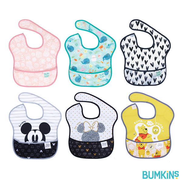 [범킨스] 초기 신생아 아기 방수 자기주도 범킨스 이유식 턱받이 하트