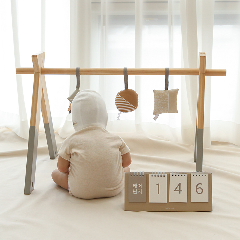 말랑하니 디데이달력, 신생아 디데이, 출산준비, 아기 선물, 밀크베이지 달력