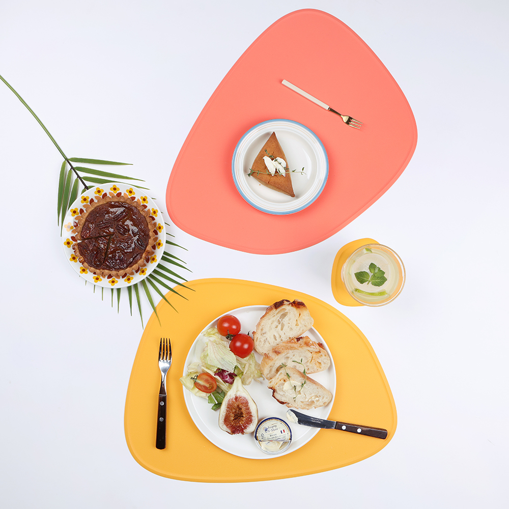 인콕 실리콘 테이블 식탁매트 티코스터 세트 그린 이미지 8