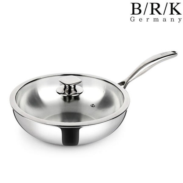 BRK 스텐 웍 궁중팬 업소용 인덕션 웍 스테인레스 튀김냄비 - 상품 이미지