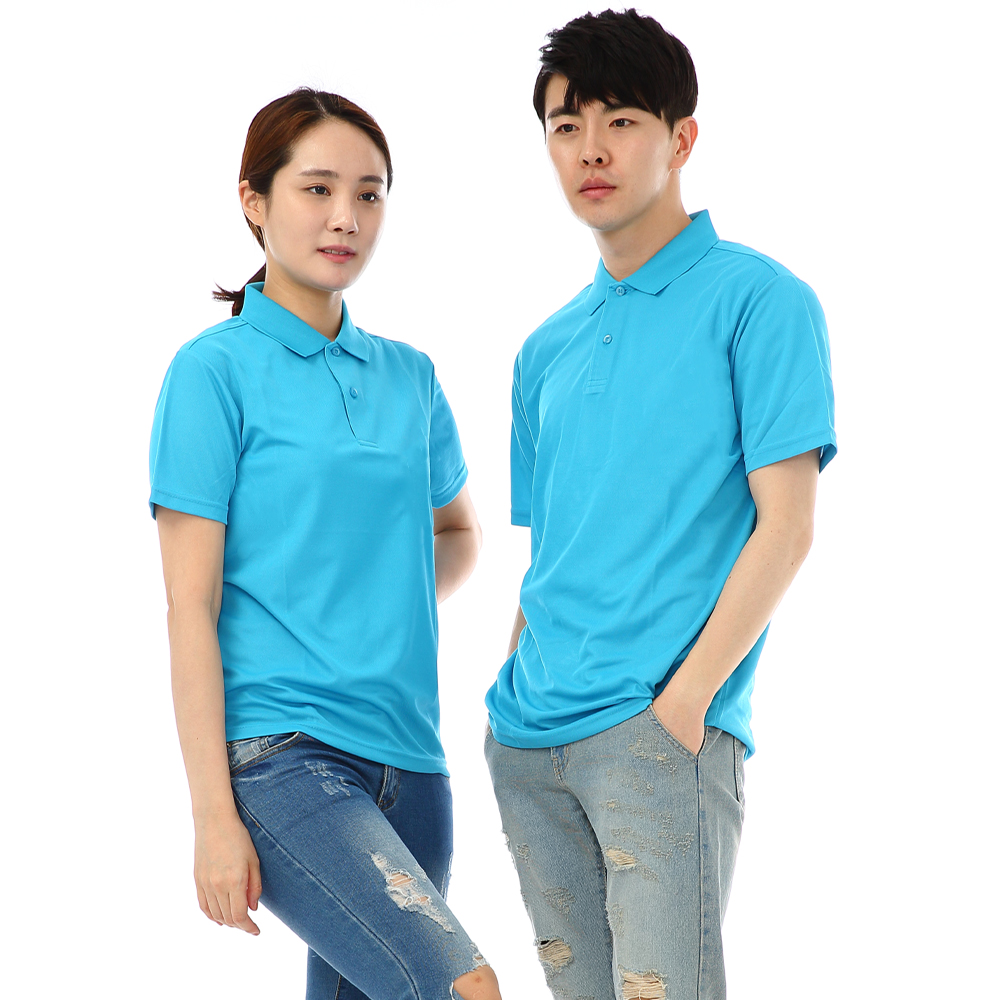 (16color)쿨론기능성왼포켓없음 물색반팔티셔츠 식당 카페 단체티 홀서빙복 - 상세 이미지 5