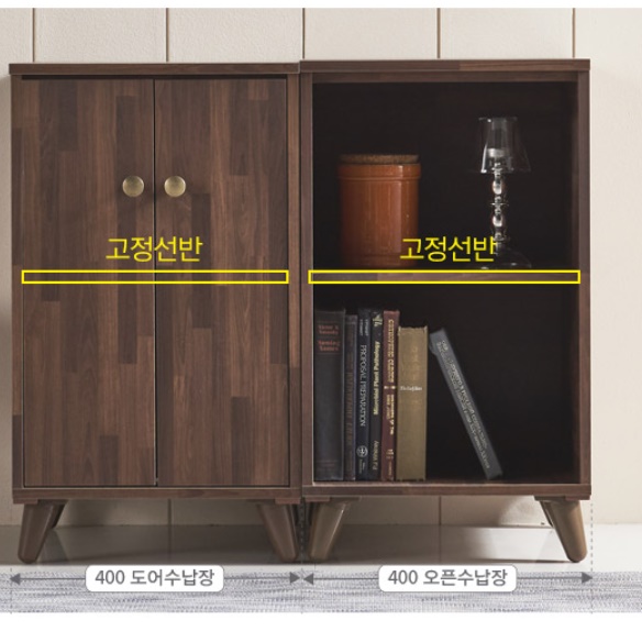 오픈형수납장 미니캐비넷 콘솔수납장 작은 아이방 수납장 400 속옷 안방 아기 원룸 - 상세 이미지 3
