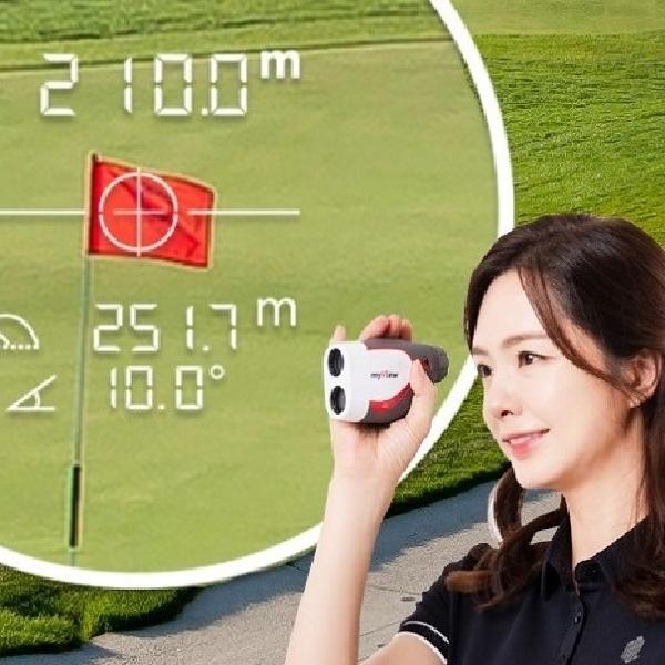 골프용 소형 미니 거리측정기 골프 망원경 랜딩포인트 비거리 장거리 필드 그린 티샷 캐디