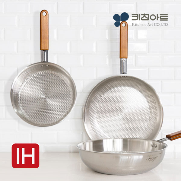 키친아트 인덕션 후라이팬 통5중 스텐304 인덕션용 프라이팬 20cm 이미지 6