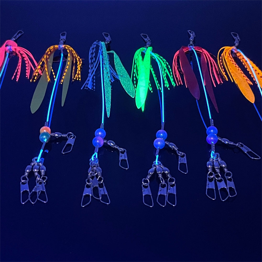 포토리아 문어 전용채비 돌문어 대왕문어 피문어 스커트 채비 레드 펄 - 상세 이미지 3