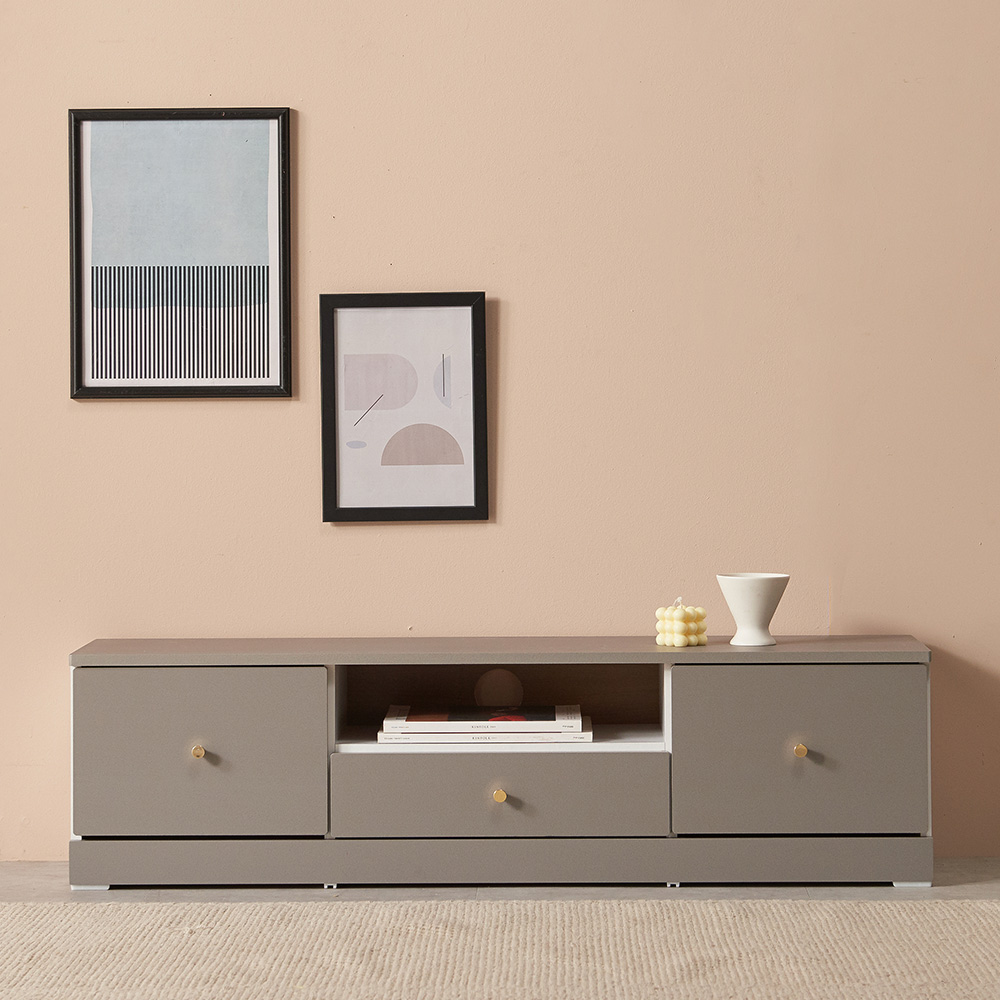 윈썸 피오니 1단 1200 미니거실장 원룸티비다이 티비거실장