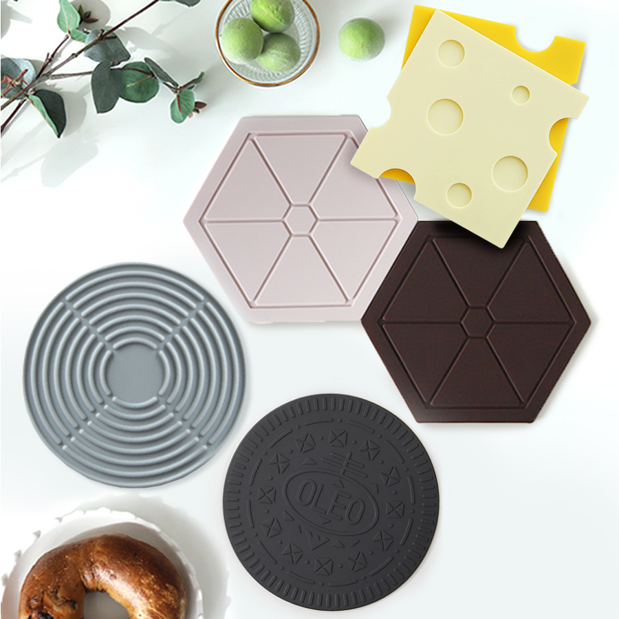 국산 실리콘 냄비받침대 6종 모음전