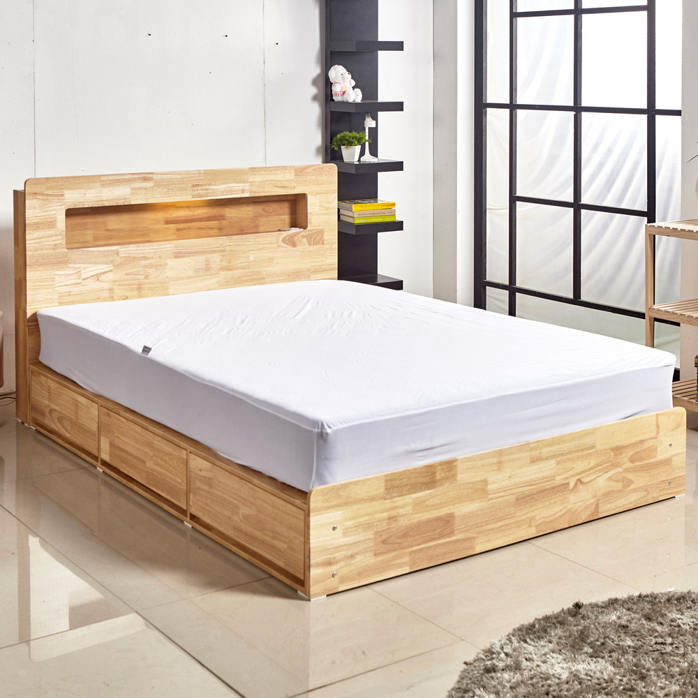 모던 침대 매트리스 방수커버 높은매트릭스 호텔 방수 기본형 화이트 S 싱글 100cm