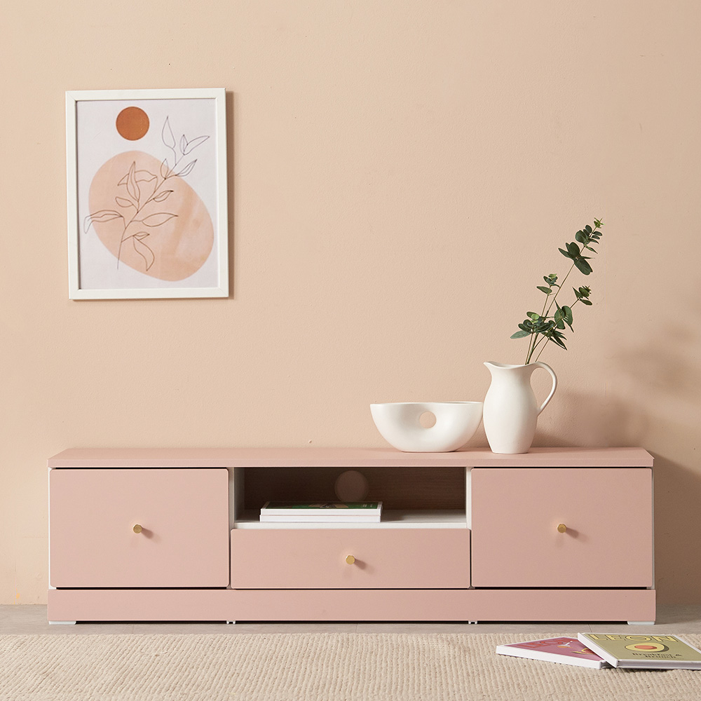 윈썸 피오니 1단 1200 미니거실장 원룸티비다이 티비거실장