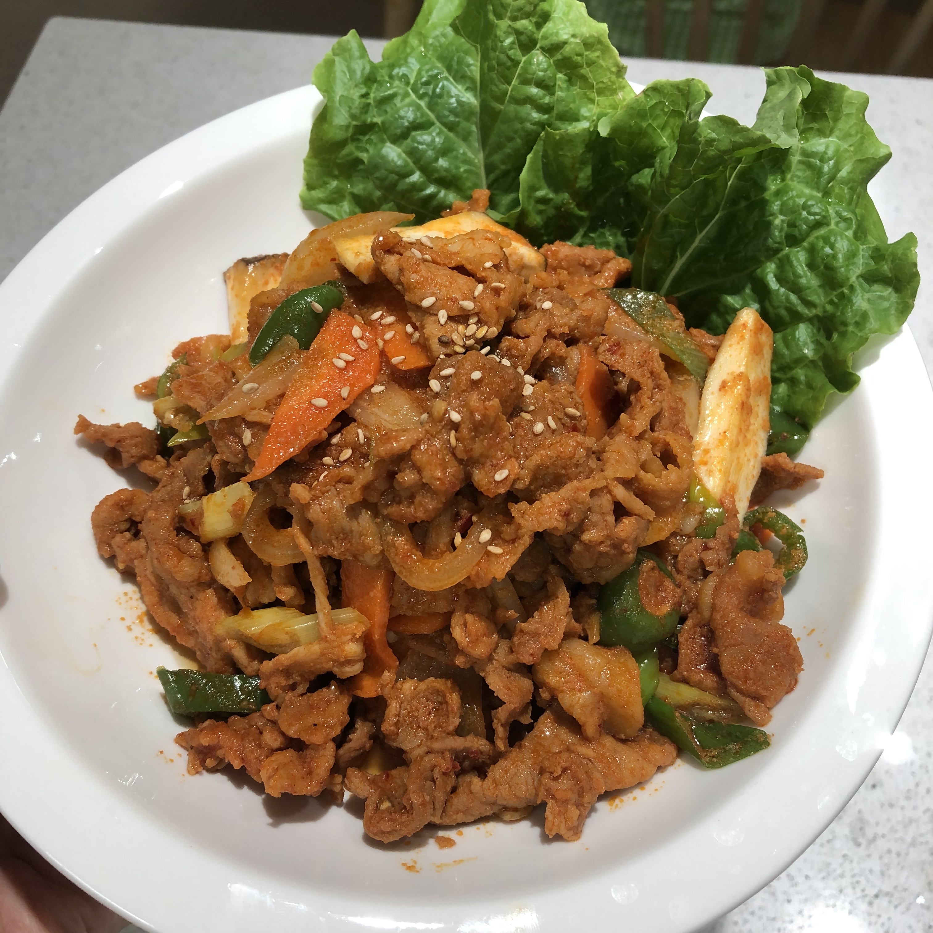 마장동고기팩트 국내산 주물럭 한돈 제육볶음 초간단 밀키트 양념 돼지고기 500g - 상품 이미지