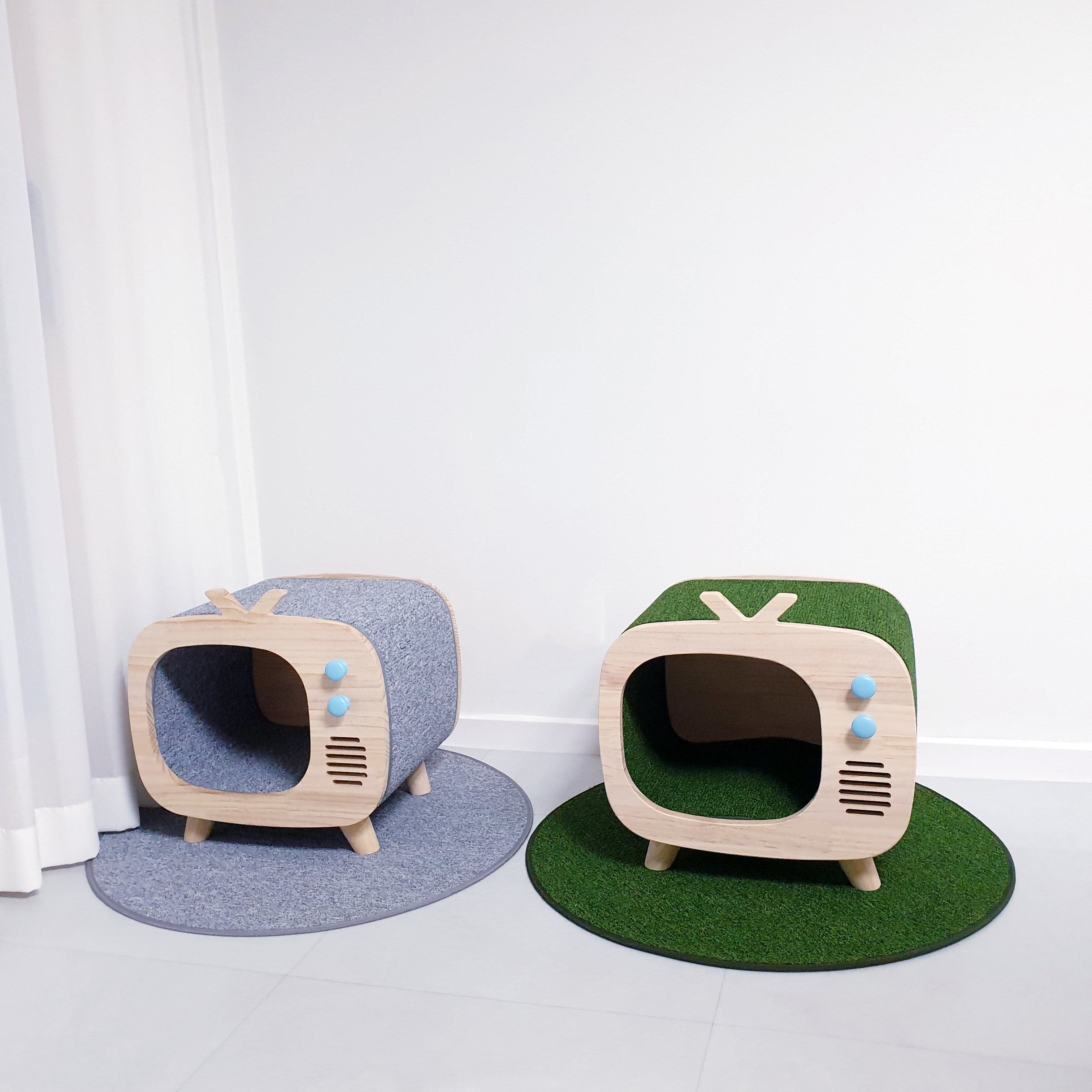 가르르 원목 고양이집 숨숨집 강아지집  중형