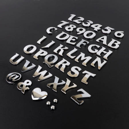 [큐아이협력사]입체 실버색 부착식 알바펫 스티커 비즈니스센터 픽토그램 스튜디오 알림판 가게 표찰