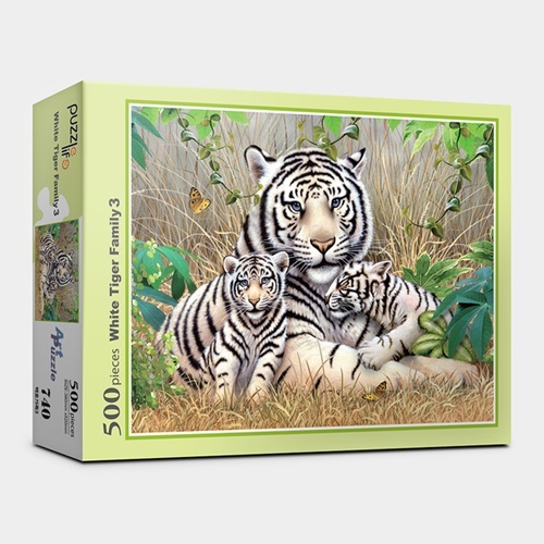 직소퍼즐 500피스 백호의 가족3 PL500-PL740 - 상품 이미지
