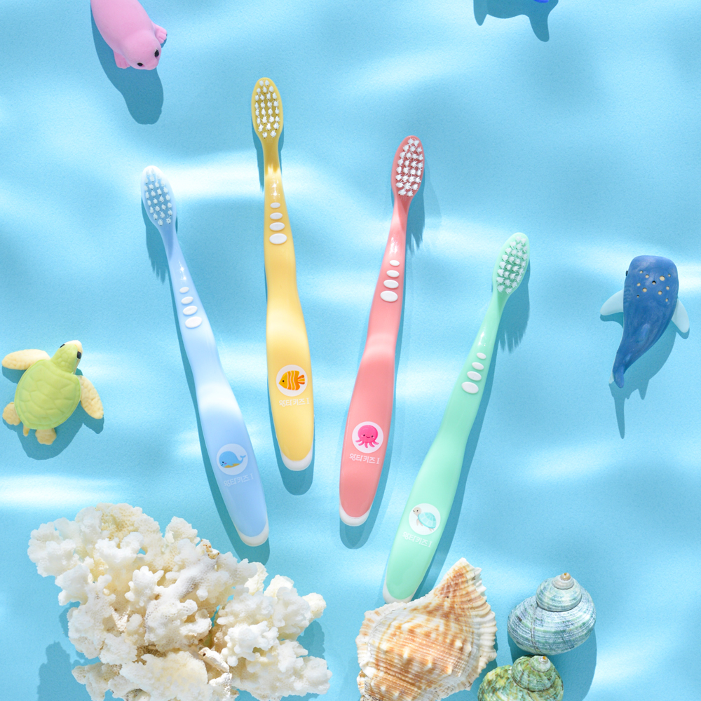 왕타칫솔 키즈 아쿠아월드 어린이 칫솔 1호