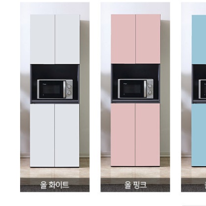 광폭 키높이 수납장 홈카페 장 홈까페장 냉장고 자리 냉장고형 주방 보조수납장 탕비실 - 상세 이미지 5