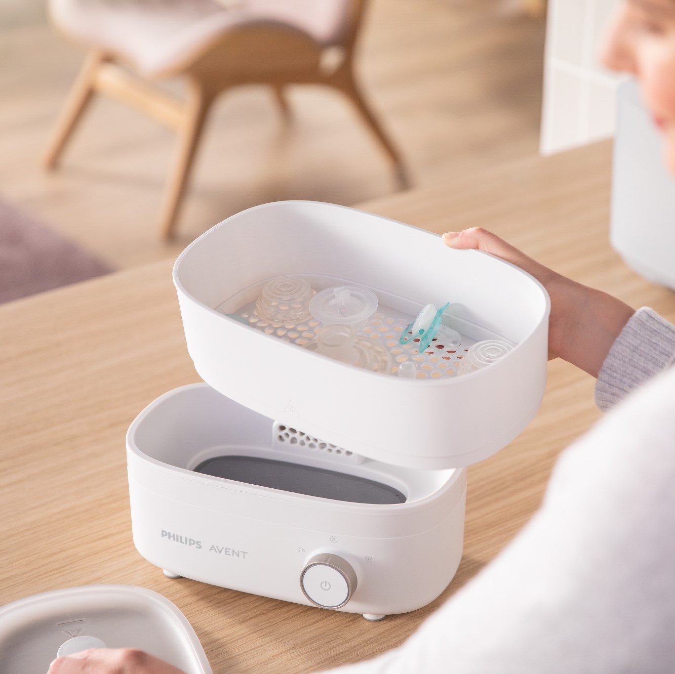 [슈퍼적립]필립스아벤트 스팀건조 일체형 젖병소독기 SCF293/00