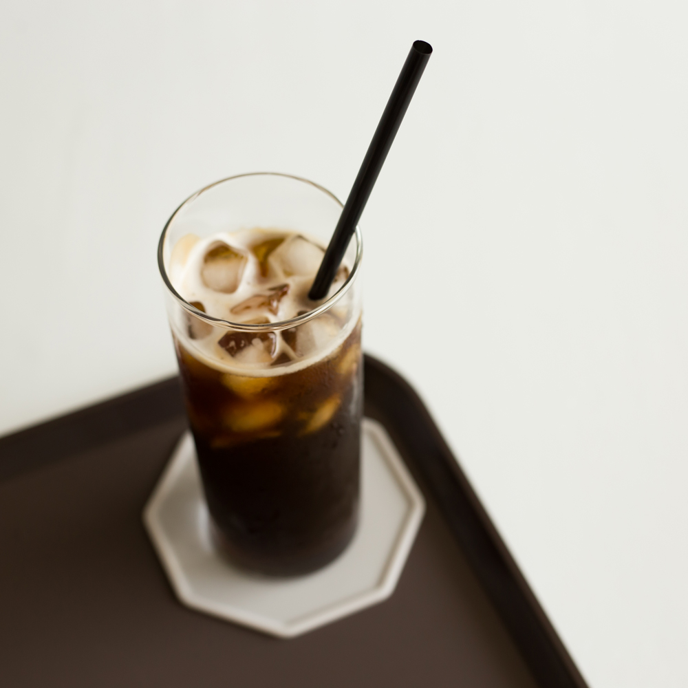 [6P+청소솔] 일자 홈카페유리컵 내열유리잔 아이스커피잔 슬림대 480ml - 상세 이미지 5