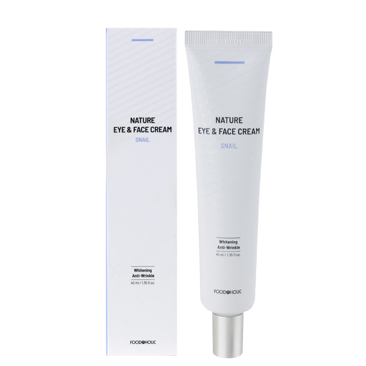 (10개)푸드어홀릭 네이처 스네일 아이 앤 페이스 아이크림 40ml : 뷰티에어