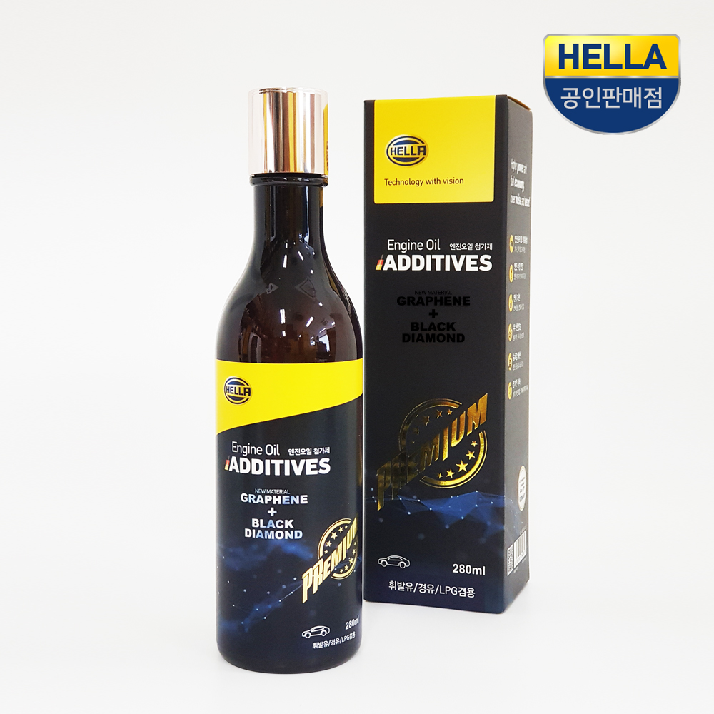 HELLA 전문가용 프리미엄 그래핀 블랙다이아몬드 엔진코팅 엔진오일 첨가제 280ml_전차종 - 상세 이미지 4