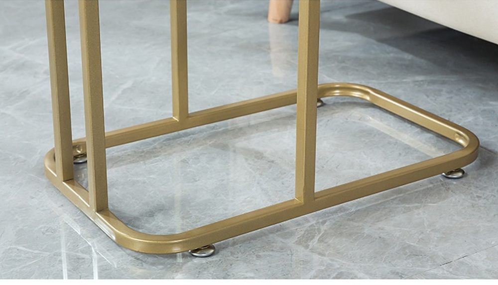 북유럽 노르딕 대리석 사이드 테이블 이동식 소파 침대 거실 보조 철제 협탁