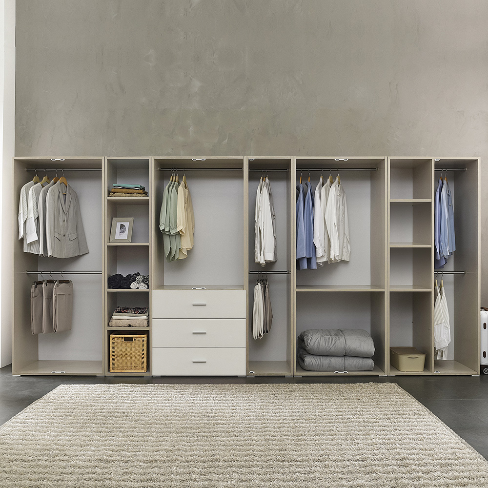 장인가구 비트 전신거울 800 옷장 선반형 키큰 싱글 미니 원룸 안방 입본장 상세 이미지 3