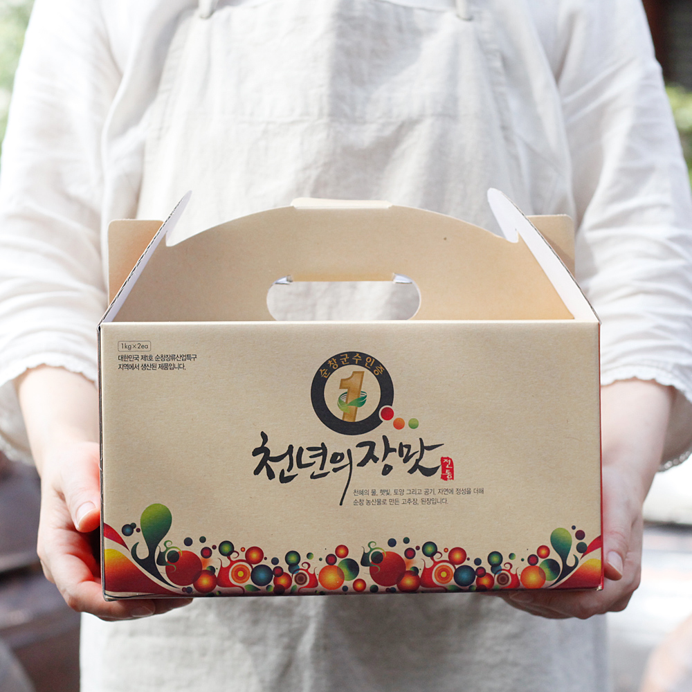 찹쌀고추장+전통된장 선물세트 국산재료 1kg 순창 김점례 - 상세 이미지 3