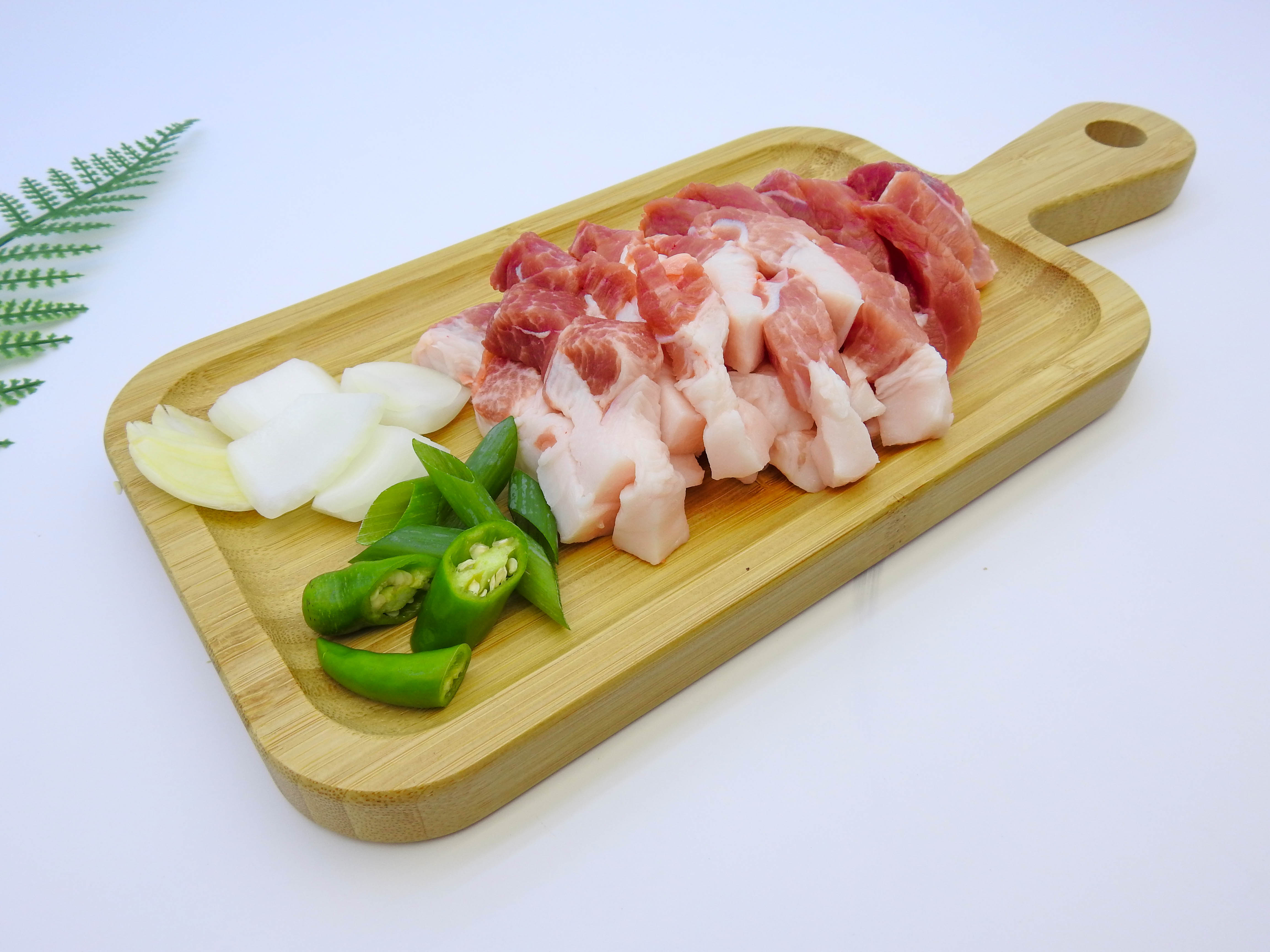 국내산돼지고기 냉장 한돈 뒷다리살 (찌개용,수육용) 400g - 상품 이미지